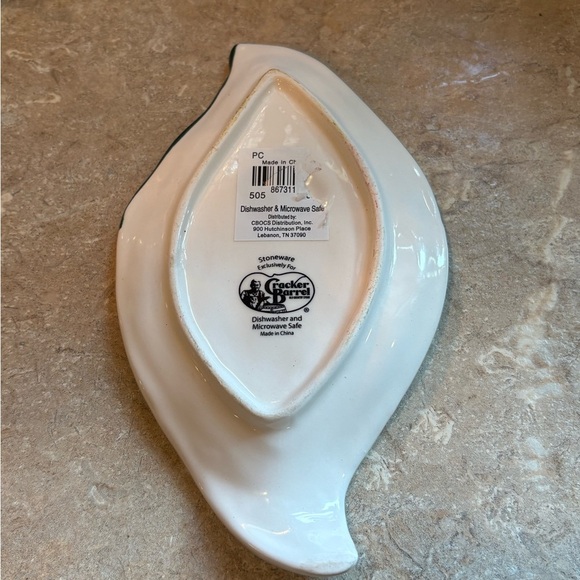 Cracker Barrel STONEWARE GNOME SPOON REST - Picture 3 of 8